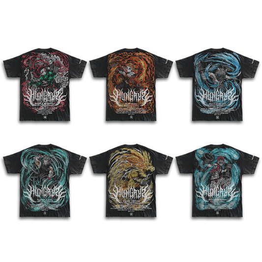 KIMETSU NO BARBELL - Premium Oversize Tee - Box Set (HEAVYWEIGHT - Black)