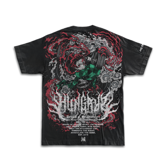 KIMETSU NO BARBELL - BREATH OF THE UNBROKEN - Premium Oversize Tee (HEAVYWEIGHT - Black)
