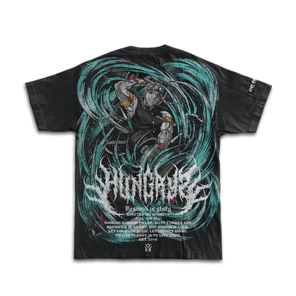 KIMETSU NO BARBELL - RESOUND IN GLORY - Premium Oversize Tee (HEAVYWEIGHT - Black)