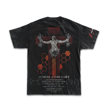 A CRUEL ANGEL´S LIFT - LILITH - Premium Oversize Tee (HEAVYWEIGHT - Black)