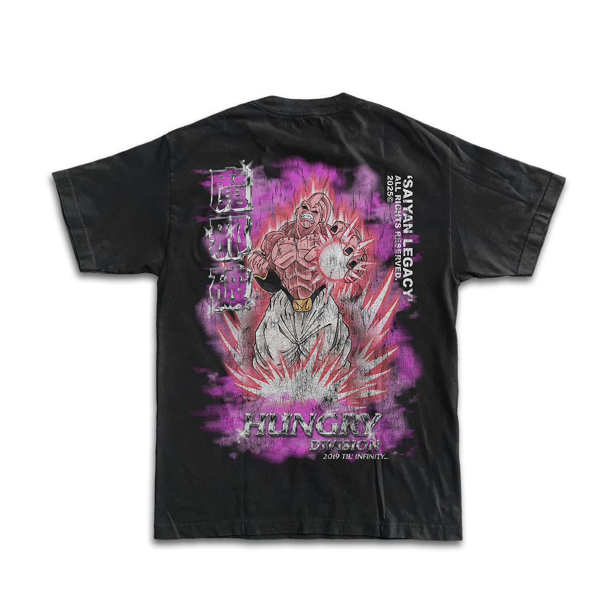 SAIYAN LEGACY - CHAOS - Premium Oversize Tee (HEAVYWEIGHT - Black)