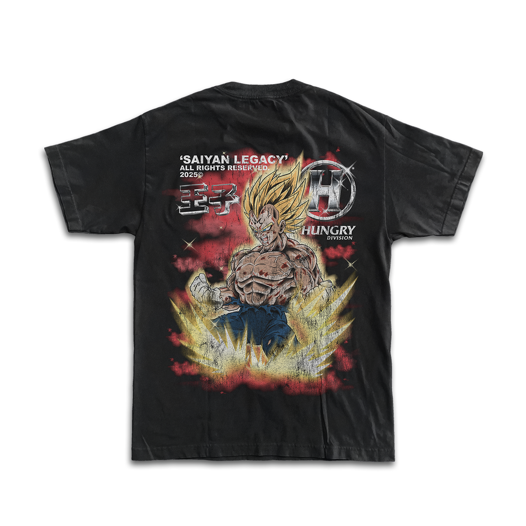 SAIYAN LEGACY - CORRUPTION - Premium Oversize Tee (HEAVYWEIGHT - Black)
