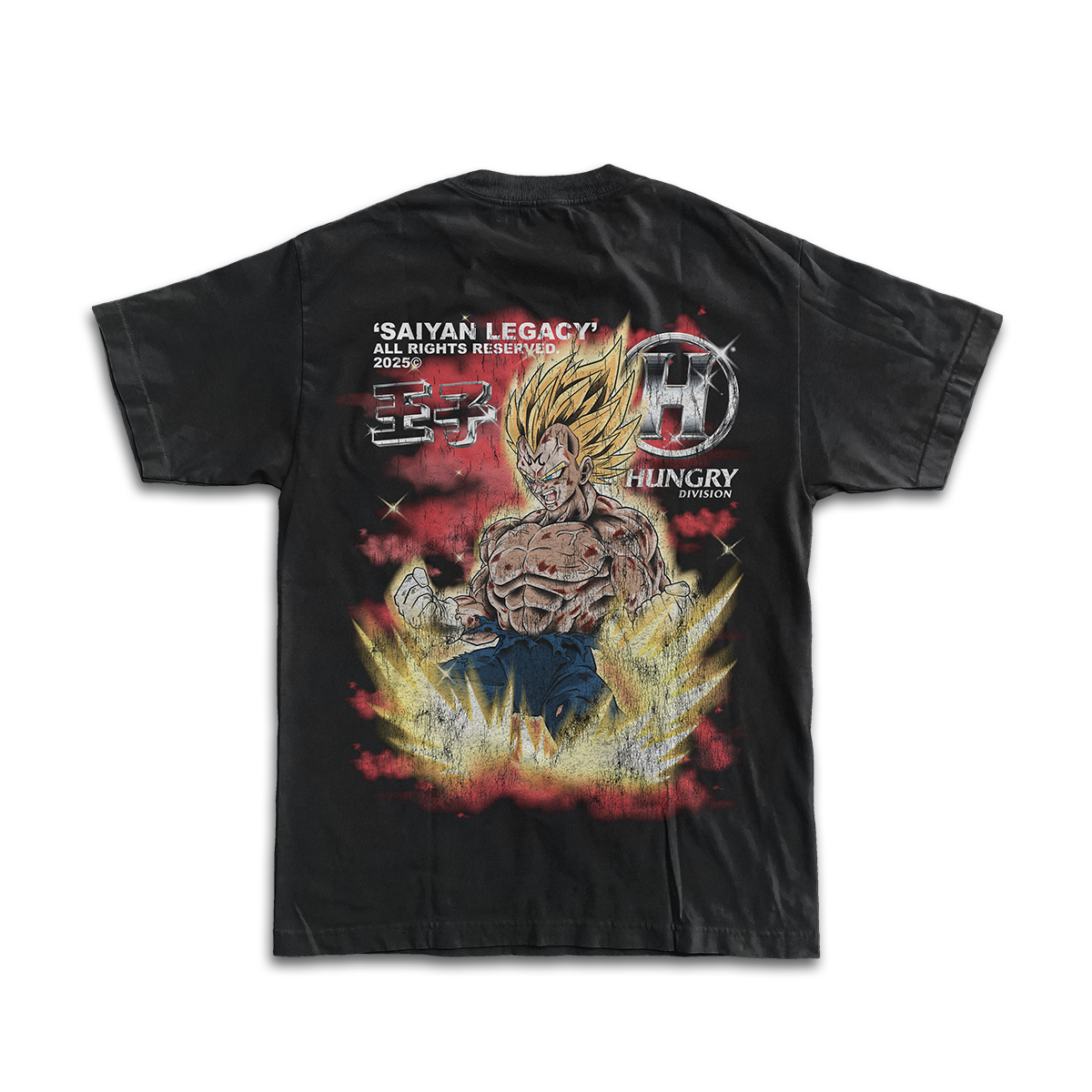 SAIYAN LEGACY - CORRUPTION - Premium Oversize Tee (HEAVYWEIGHT - Black)