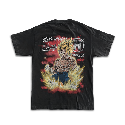 SAIYAN LEGACY - CORRUPTION - Premium Oversize Tee (HEAVYWEIGHT - Black)
