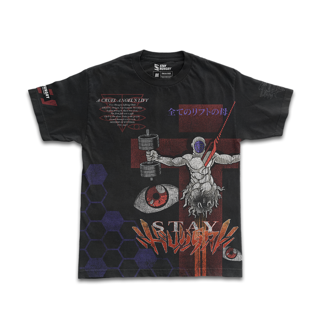 A CRUEL ANGEL´S LIFT - LILITH - Premium Oversize Tee (HEAVYWEIGHT - Black)