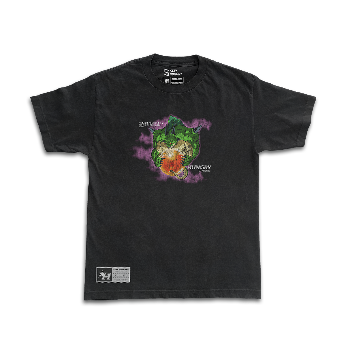 SAIYAN LEGACY - GUARDIAN - Premium Oversize Tee (HEAVYWEIGHT - Black)