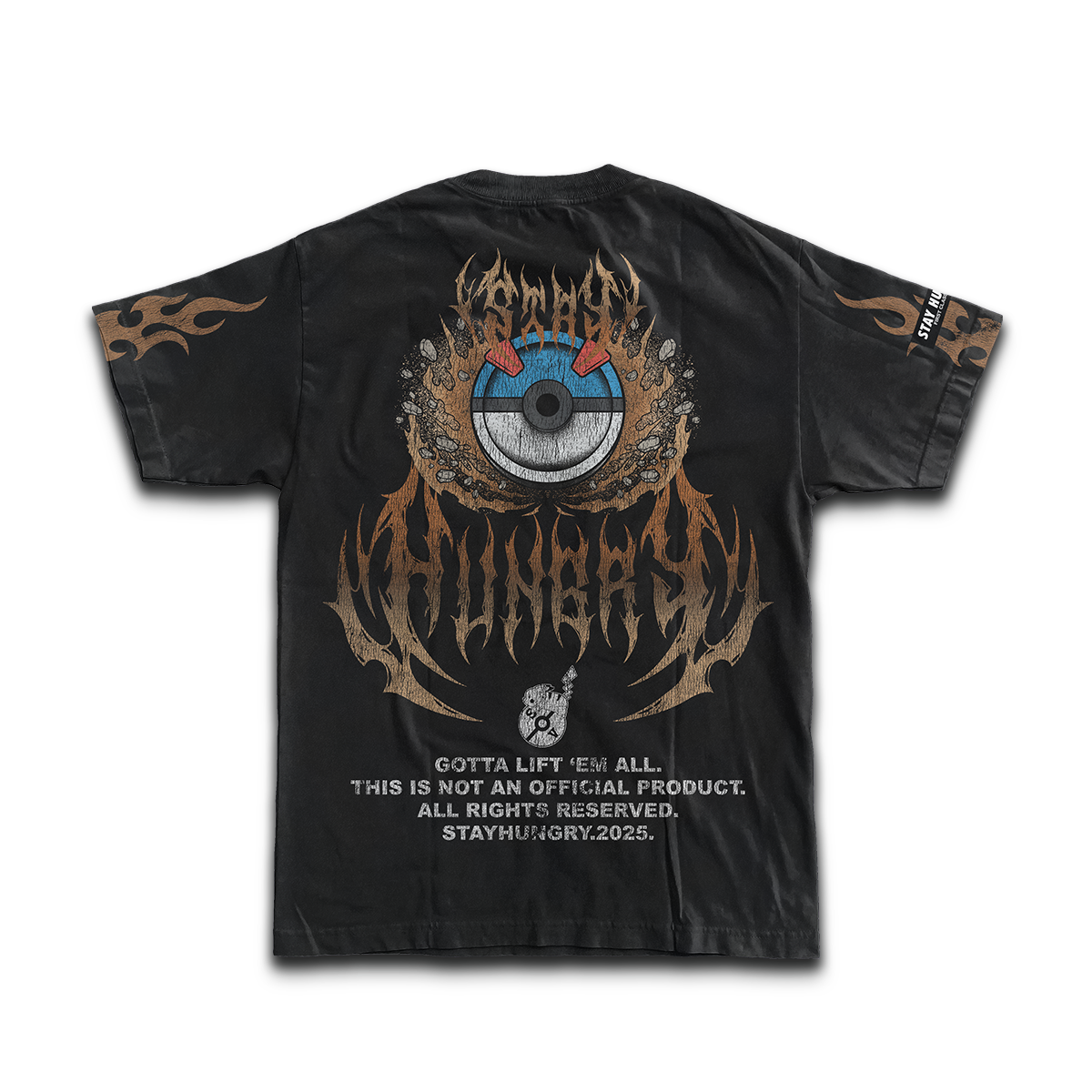 GOTTA LIFT 'EM ALL - FIGHTING - Premium Oversize Tee (HEAVYWEIGHT - Black)