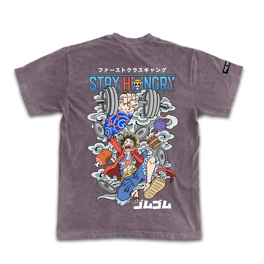 GOMU GOMU - Premium Oversize Tee (HEAVYWEIGHT - Mauve Pigment Dye)