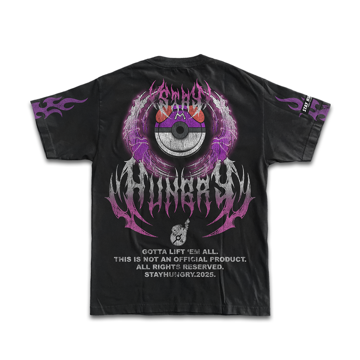 GOTTA LIFT 'EM ALL - PSYCHIC - Premium Oversize Tee (HEAVYWEIGHT - Black)