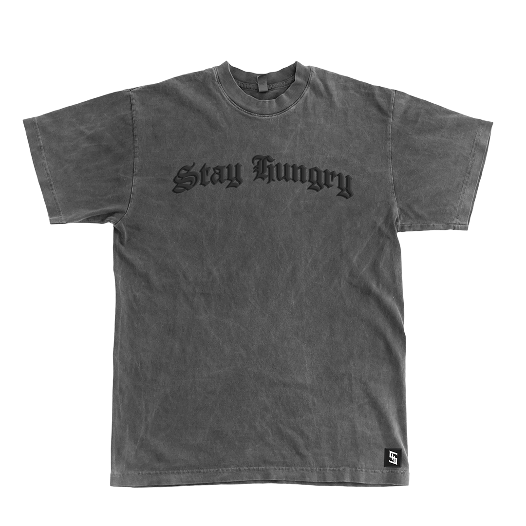 ESSENTIALS 1.0 - Premium Oversize Tee (HEAVYWEIGHT - Black Pigment Dye)