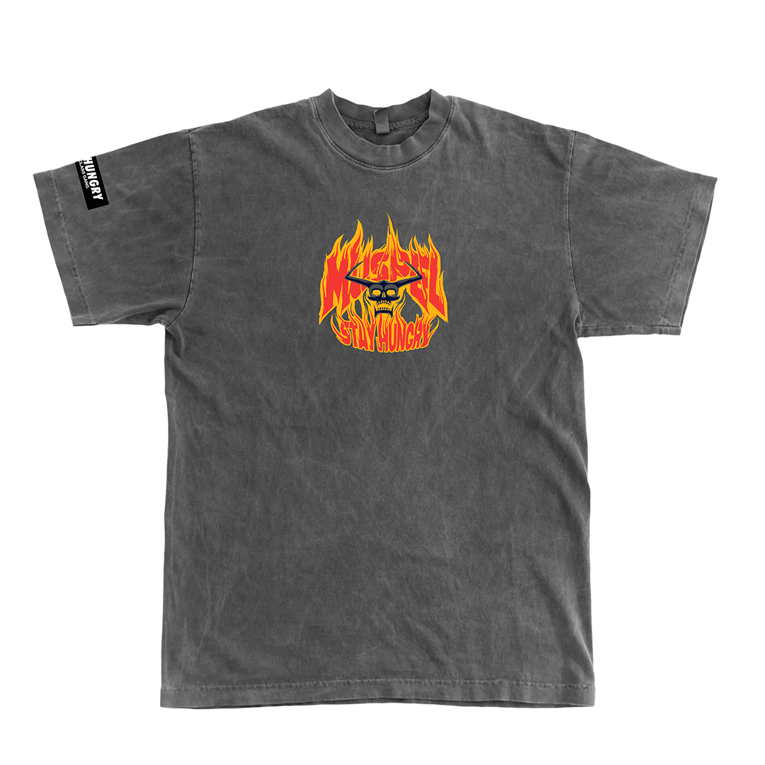 MUSPELHEIM - Premium Oversize Tee (HEAVYWEIGHT - Black Pigment Dye)