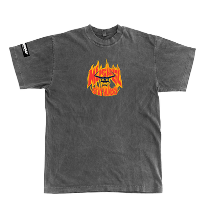 MUSPELHEIM - Premium Oversize Tee (HEAVYWEIGHT - Black Pigment Dye)