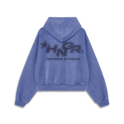 HNGR TRAINING DIVISION - Premium Oversize Hoodie (MIDWEIGHT - Faded Blue)