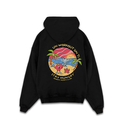 UN WORKOUT SIN TI - Premium Oversize Hoodie (HEAVYWEIGHT - Black)