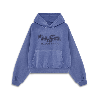 HNGR TRAINING DIVISION - Premium Oversize Hoodie (MIDWEIGHT - Faded Blue)