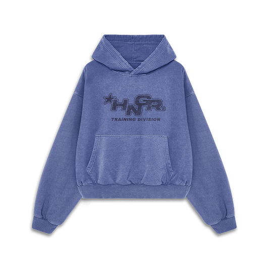 HNGR TRAINING DIVISION - Premium Oversize Hoodie (MIDWEIGHT - Faded Blue)