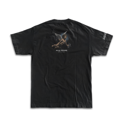 JESUS IS MY SPOTTER - Premium Oversize Tee (HEAVYWEIGHT - Black)