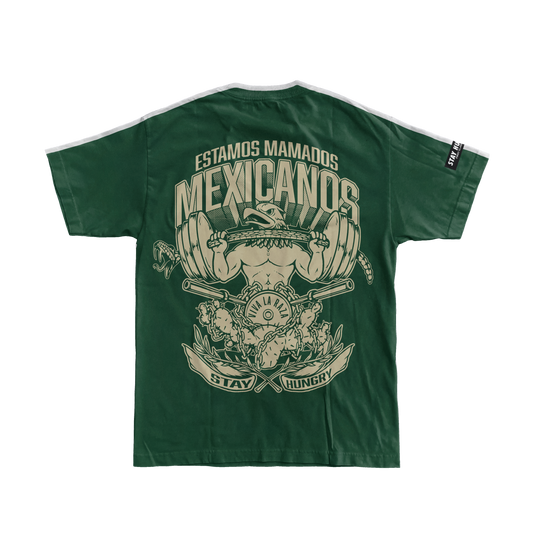 ESTAMOS MAMADOS MEXICANOS - Premium Oversize Tee (HEAVYWEIGHT - Forest Green)