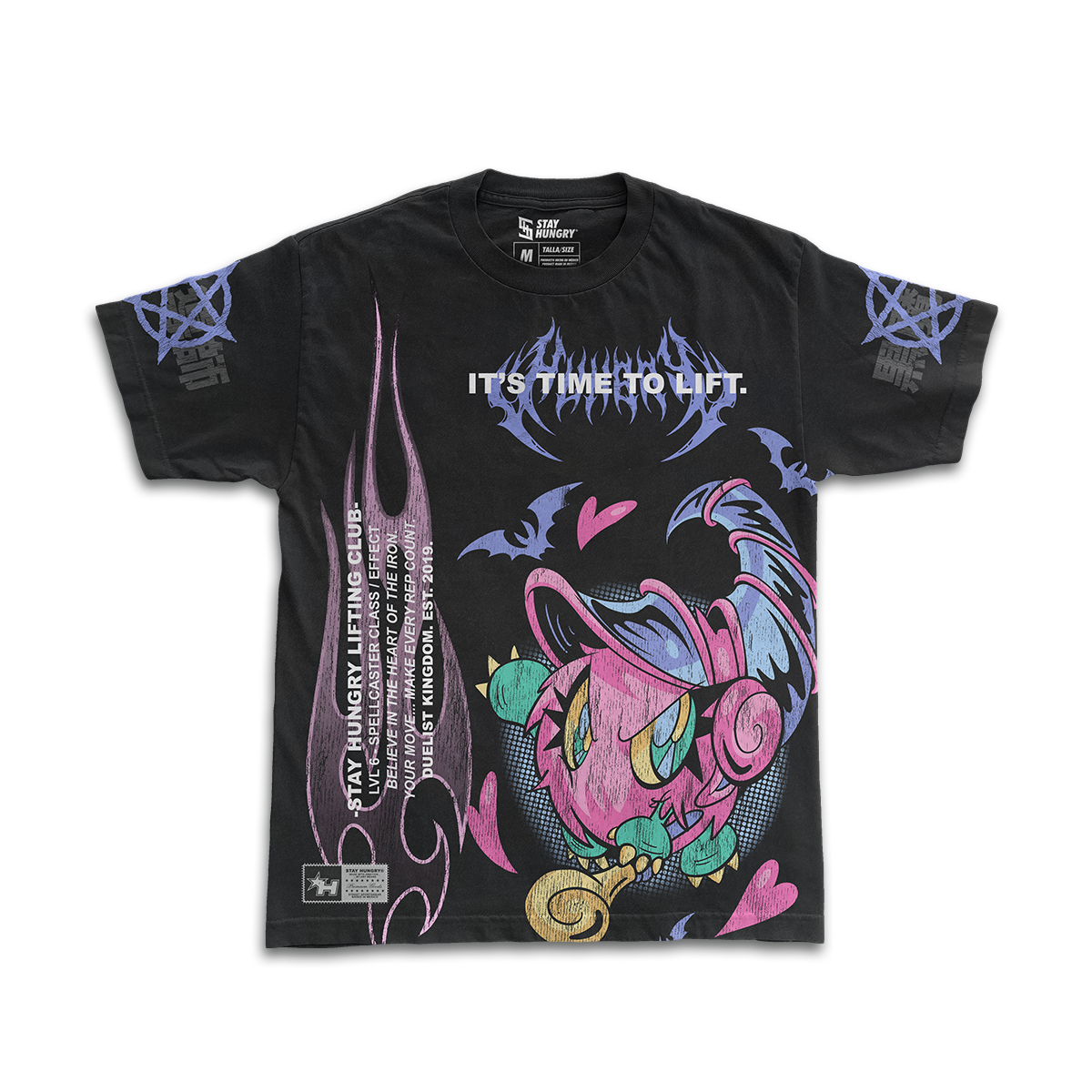 IT'S TIME TO LIFT - DARK MAGICIAN GIRL - Premium Oversize Tee (HEAVYWEIGHT - Black)