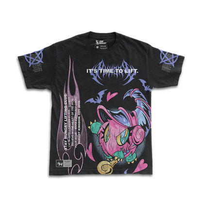 IT'S TIME TO LIFT - DARK MAGICIAN GIRL - Premium Oversize Tee (HEAVYWEIGHT - Black)