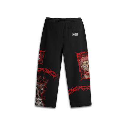 PREVENTA - EXPAND YOUR DOMAIN - MALEVOLENT SHRINE - Premium Oversize Pants (HEAVYWEIGHT - Black)