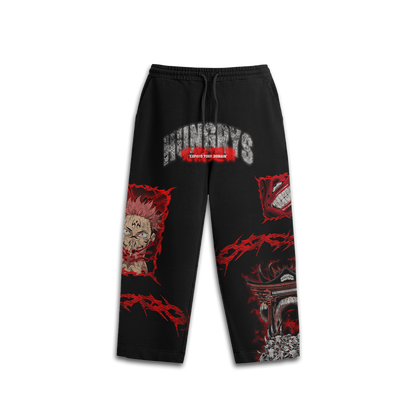 PREVENTA - EXPAND YOUR DOMAIN - MALEVOLENT SHRINE - Premium Oversize Pants (HEAVYWEIGHT - Black)