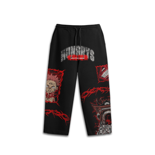 PREVENTA - EXPAND YOUR DOMAIN - MALEVOLENT SHRINE - Premium Oversize Pants (HEAVYWEIGHT - Black)