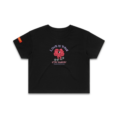 LOVE IS PAIN - Premium Crop Top (Black)