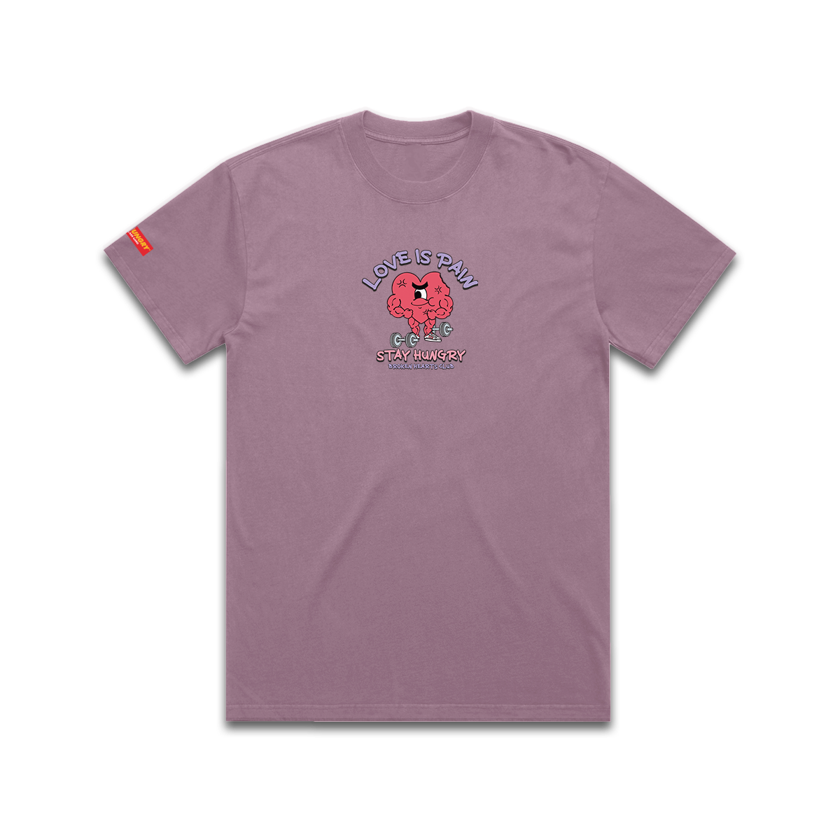 LOVE IS PAIN - Premium Regular Tee (Faded Light Mauve)