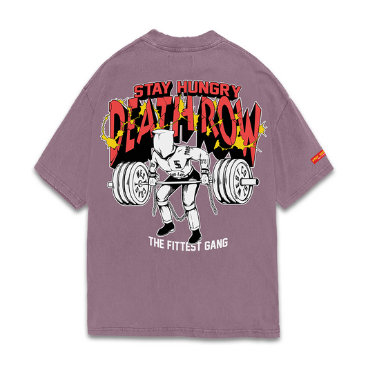 DEATH ROW 2.0 - Premium Oversize Tee (HEAVYWEIGHT - Faded Light Mauve)