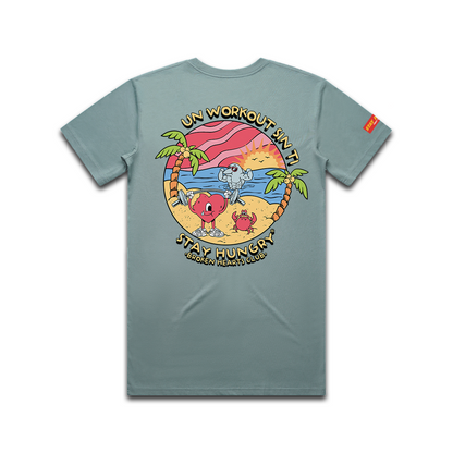 UN WORKOUT SIN TI - Premium Regular Tee (Mineral)