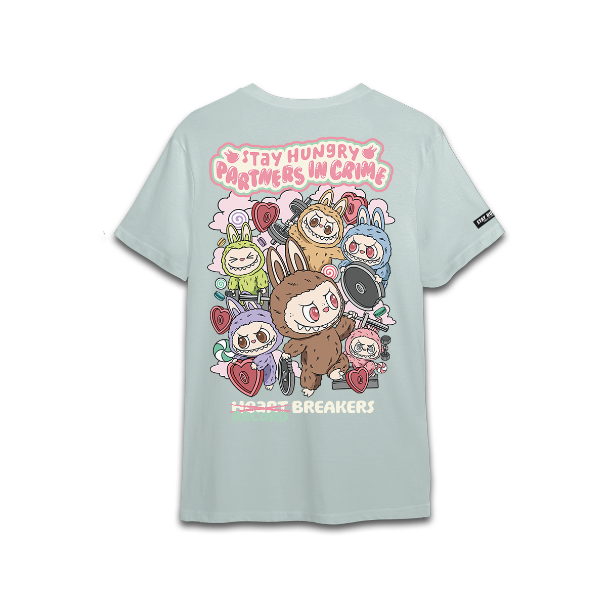 PARTNERS IN CRIME (LABUBU) - Premium Regular Tee (Aqua)