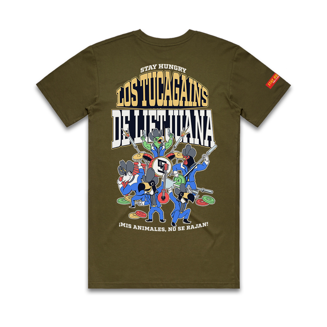 LOS TUCAGAINS DE LIFTJUANA - Premium Regular Tee (Army)