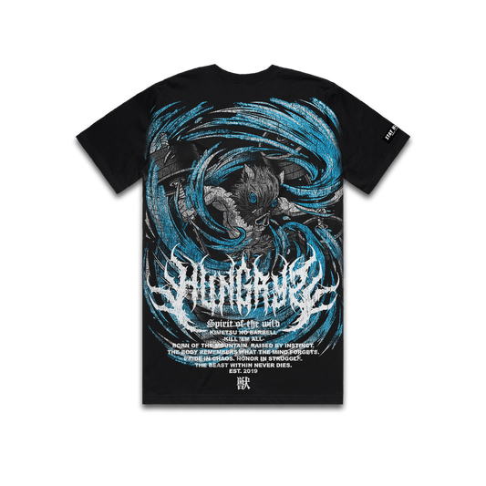KIMETSU NO BARBELL - SPIRIT OF THE WILD - Premium Regular Tee (Black)