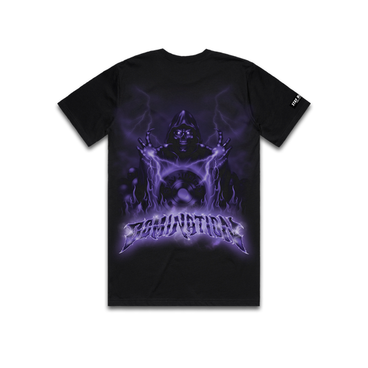 DOMINATION (Purple) - Premium Regular Tee (Black)