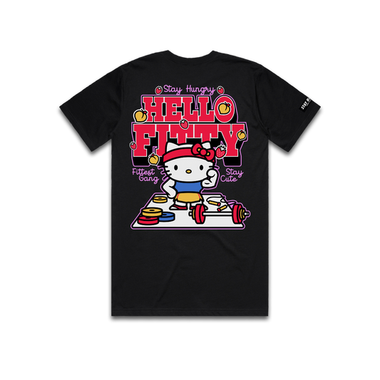 PREVENTA - HELLO FITTY - Premium Regular Tee (Black)