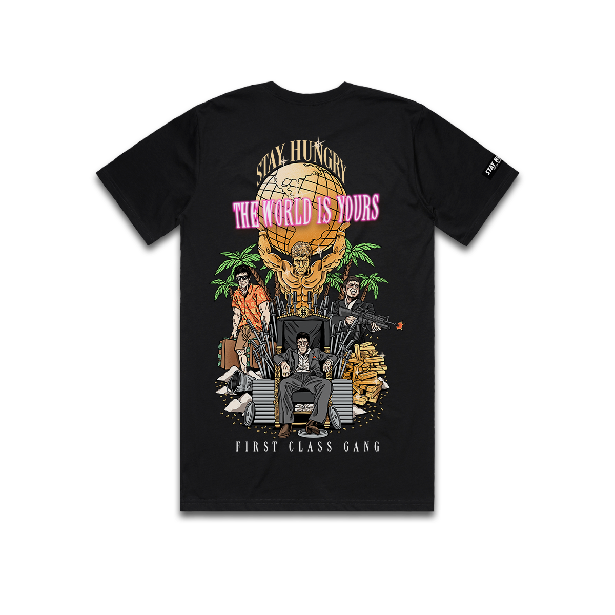 THE WORLD IS YOURS - Premium Regular Tee (Black)