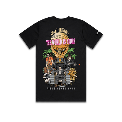 THE WORLD IS YOURS - Premium Regular Tee (Black)