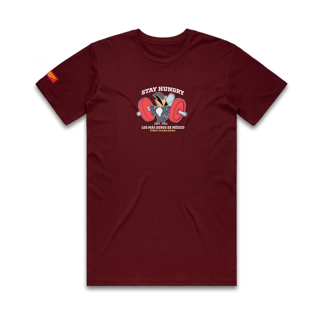 LOS TUCAGAINS DE LIFTJUANA - Premium Regular Tee (Burgundy)