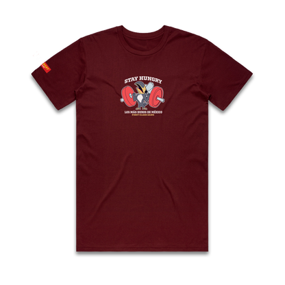 LOS TUCAGAINS DE LIFTJUANA - Premium Regular Tee (Burgundy)