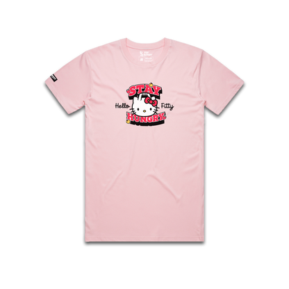 HELLO FITTY - Premium Regular Tee (Light Pink)