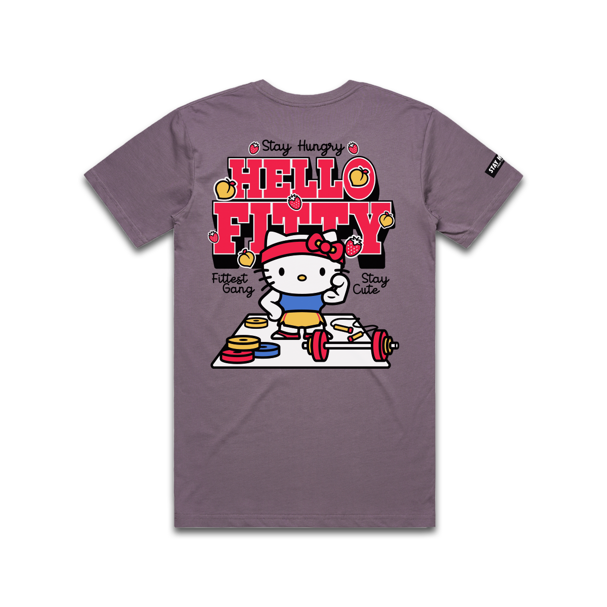 HELLO FITTY - Premium Regular Tee (Mauve)