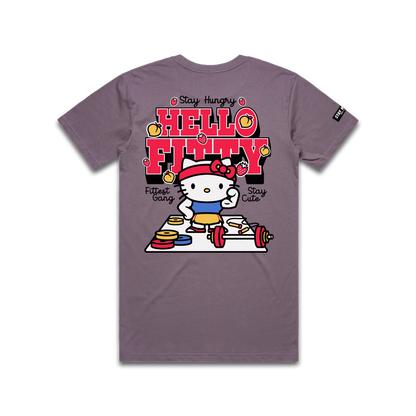 PREVENTA - HELLO FITTY - Premium Regular Tee (Mauve)