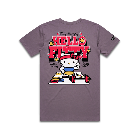 PREVENTA - HELLO FITTY - Premium Regular Tee (Mauve)