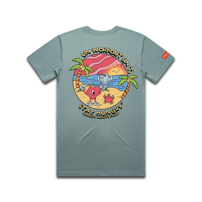 UN WORKOUT SIN TI - Premium Regular Tee (Mineral)