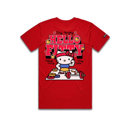 PREVENTA - HELLO FITTY - Premium Regular Tee (Red)