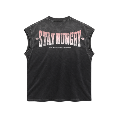 SMALL DICK, BIG LIFTS - Premium Oversize Tank Cut-Off (HEAVYWEIGHT - Black Sun Fade)