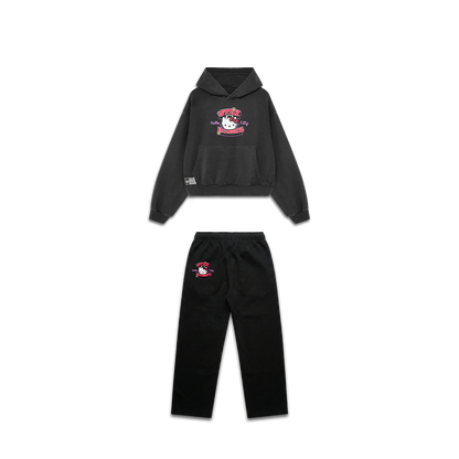 HELLO FITTY - Premium Oversize Sweatset (MIDWEIGHT - Black)