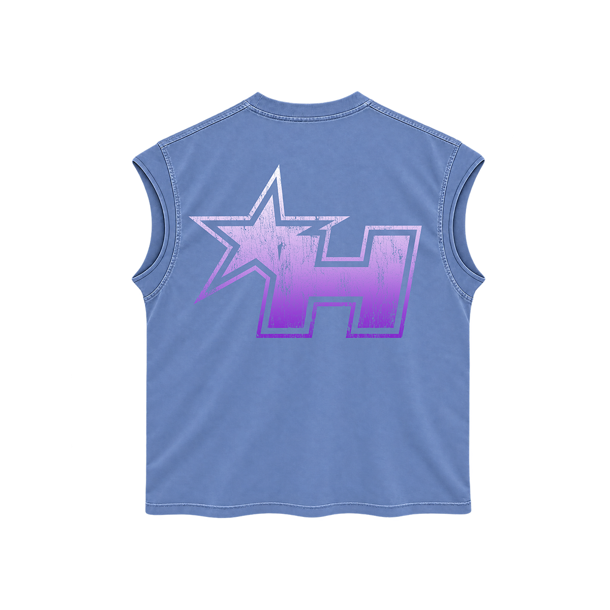 ESSENTIALS - 001 - Premium Oversize Tank Cut-Off (HEAVYWEIGHT - Dusty Blue)