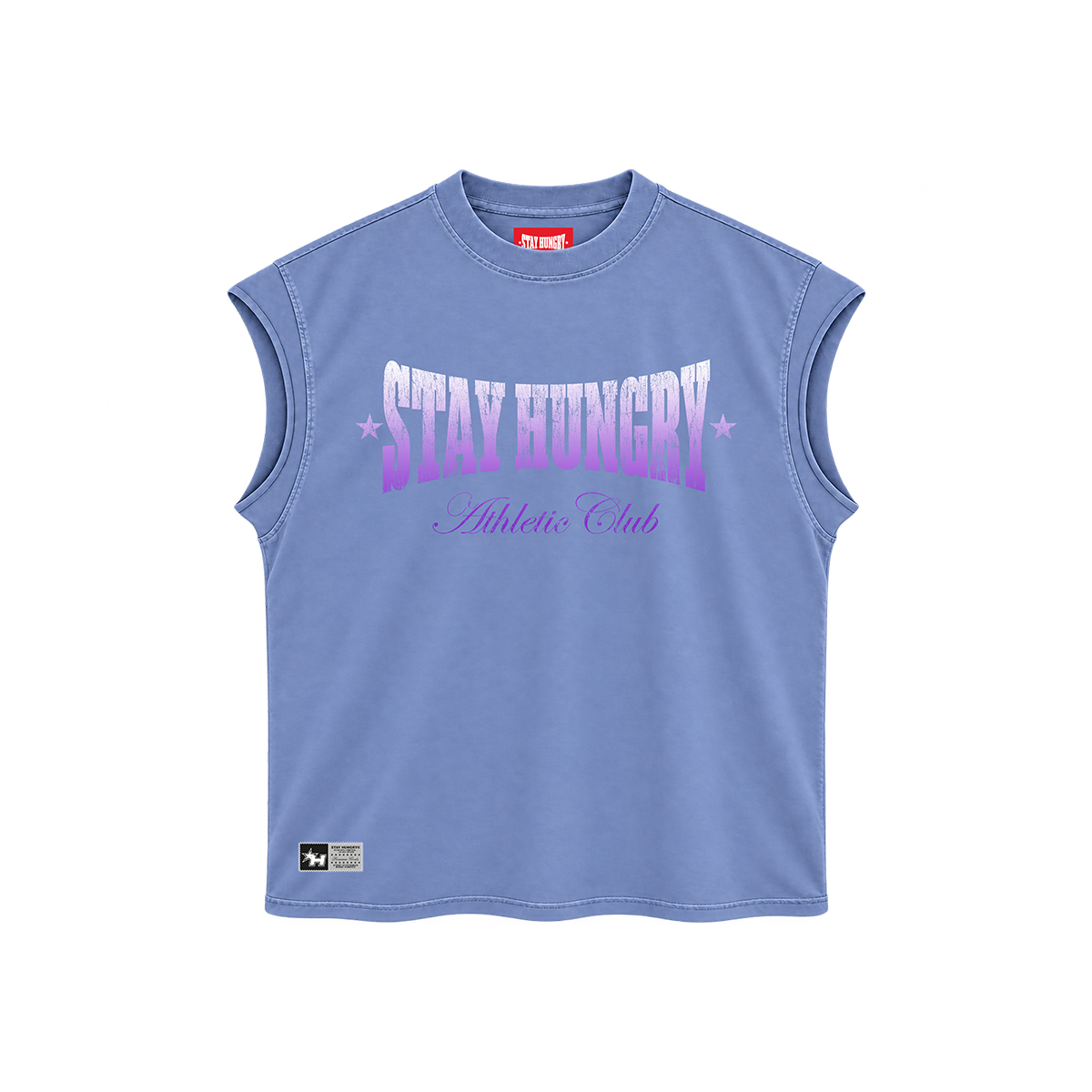 ESSENTIALS - 001 - Premium Oversize Tank Cut-Off (HEAVYWEIGHT - Dusty Blue)
